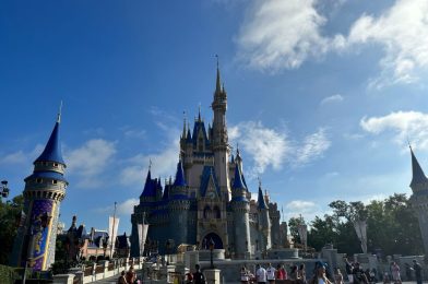 PHOTOS: Cinderella Castle Turrets Repainted After 50th Anniversary Decorations Removed
