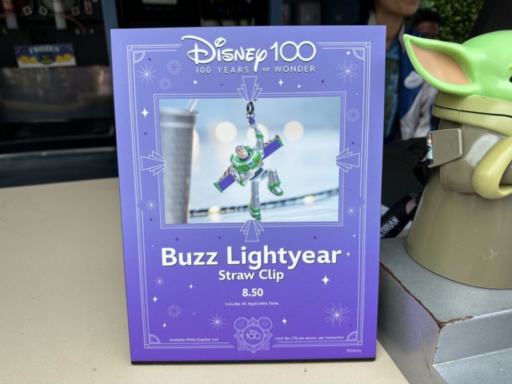 New Disney100 Buzz Lightyear Straw Clip Available at Disneyland Resort ...