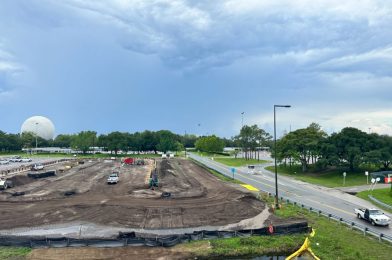 PHOTOS: Foundation Work Underway on New EPCOT Ride-Share Loop