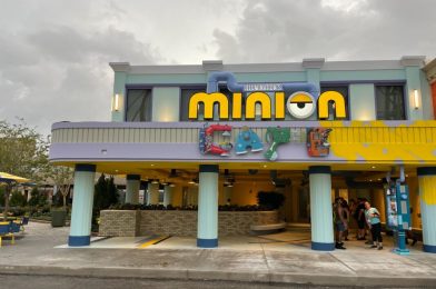 Minion Café Mobile Pickup Window Open in Minion Land at Universal Studios Florida