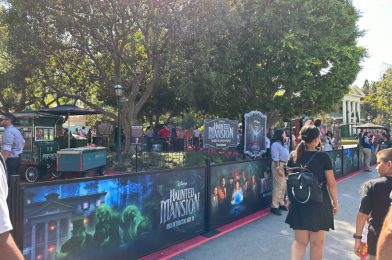 PHOTOS, VIDEO: Mickey & Minnie, Tightrope Girl, and More From the Premiere of ‘The Haunted Mansion’ Movie at Disneyland