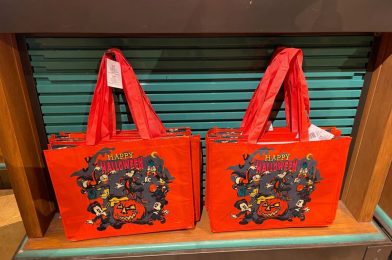 Halloween Treats, Mickey Jack-O’-Lantern Light-Up Necklace, and Reusable Bag Arrive at Walt Disney World