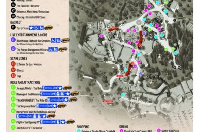 Halloween Horror Nights 2023 Official Map Unveiled for Universal Studios Hollywood
