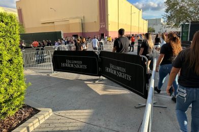 Halloween Horror Nights 32 Adds Themed Queue Barrier Covers at Universal Studios Florida