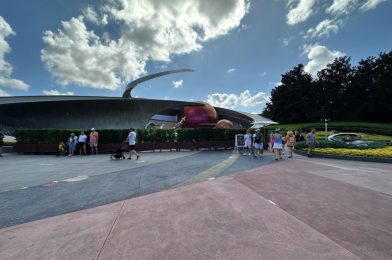 PHOTOS: Shrubs Return, Planet Seats Removed as Mission: SPACE Exterior Renovations Continue