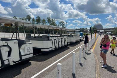 BREAKING: Parking Lot Trams Return to EPCOT, First Time in Over 3 Years All Four Walt Disney World Parks Have Tram Service