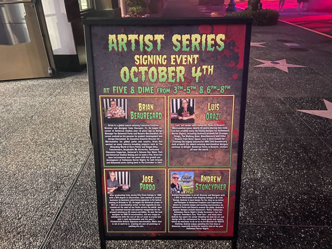Universal Studios Florida to Hold Halloween Horror Nights Artist Series ...