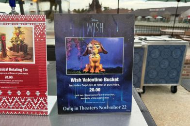 PHOTOS: ‘Wish’ Valentino Popcorn Bucket Arrives at Walt Disney World