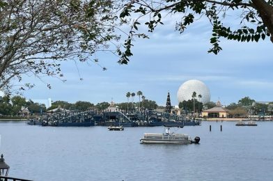 PHOTOS: ‘Luminous: The Symphony of Us’ Central Barge Arrives at EPCOT Ahead of Show’s Imminent Debut