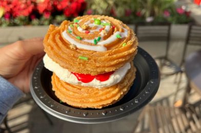 REVIEW: Savor the Holidays With the Poinsettia Churro Sandwich at Universal Studios Hollywood