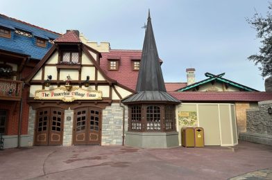 PHOTOS: Pinocchio Village Haus Restrooms Finally Closed for Refurbishment in Magic Kingdom