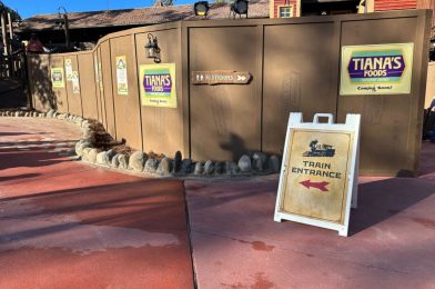 PHOTOS: New Frontierland Railroad Station Entrance Opens, More Details Added to Tiana’s Bayou Adventure Queue at Magic Kingdom