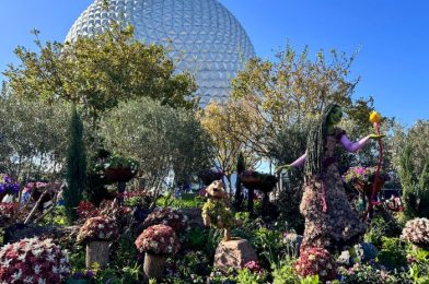 PHOTOS: See the New “Wish” Topiary Just Installed in EPCOT