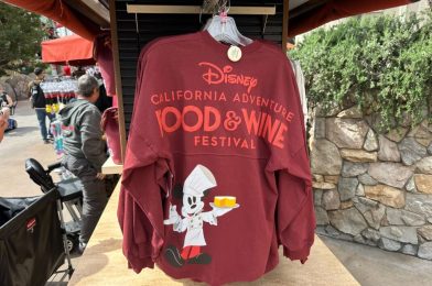 New 2024 Disney California Adventure Food & Wine Festival Merchandise Including Spirit Jersey, Loungefly, and Pins