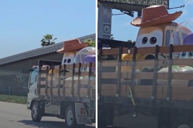 Pixar Fest Props for Cars Land  Seen Heading to Disney California Adventure