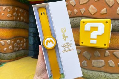 Limited Edition Golden Power Up Band Available at Universal Studios Hollywood for Super Nintendo World 1st Anniversary