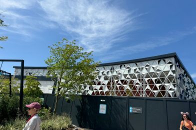 PHOTOS: New Doors and Colorful Brackets Added to CommuniCore Hall in EPCOT