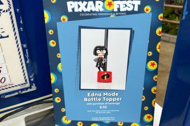 Edna Mode Bottle Topper Now Available for Pixar Fest 2024 at Disneyland Resort