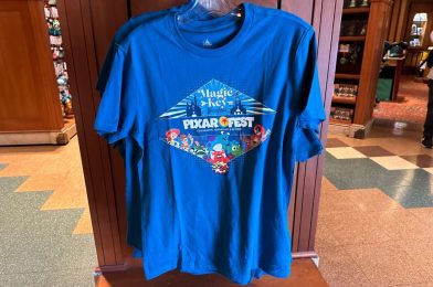 Magic Key-Exclusive Pixar Fest T-Shirt & Pin at Disneyland Resort