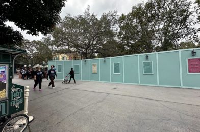 Haunted Mansion Construction Walls Moved, Interactive Element Installed