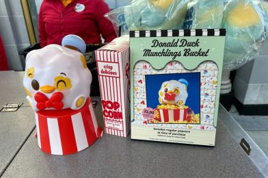 New Munchlings Popcorn Bucket Celebrates Donald Duck’s 90th Birthday at Disneyland