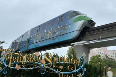 PHOTOS: Fantasy Springs Monorail Wrap Debuts on Tokyo Disney Resort Line