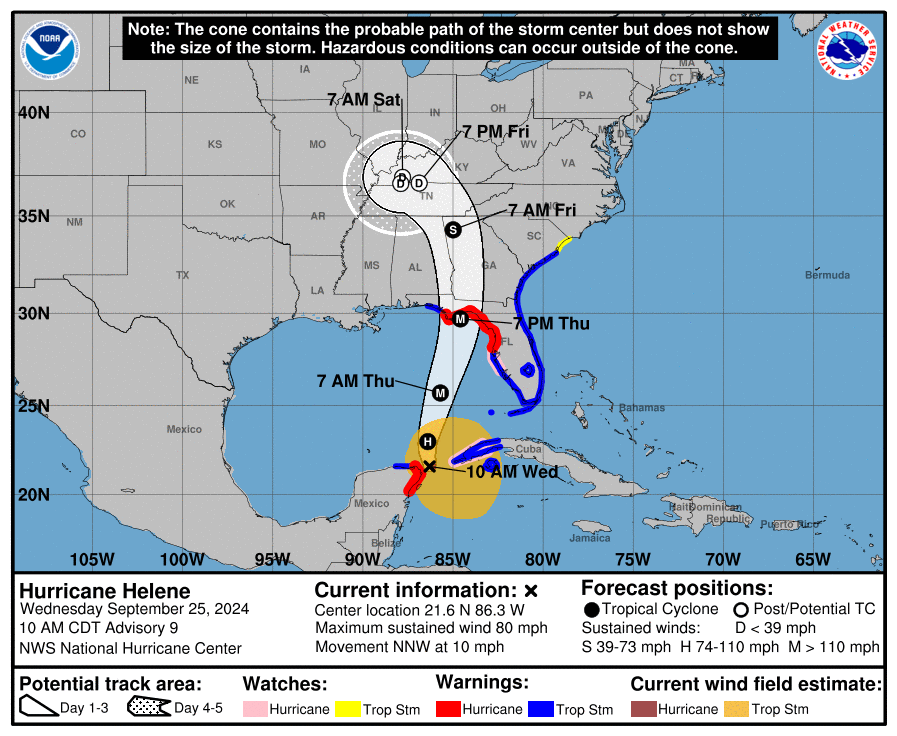 Hurricane Helene Forms, Expected to Hit Florida as Major Category 3 ...